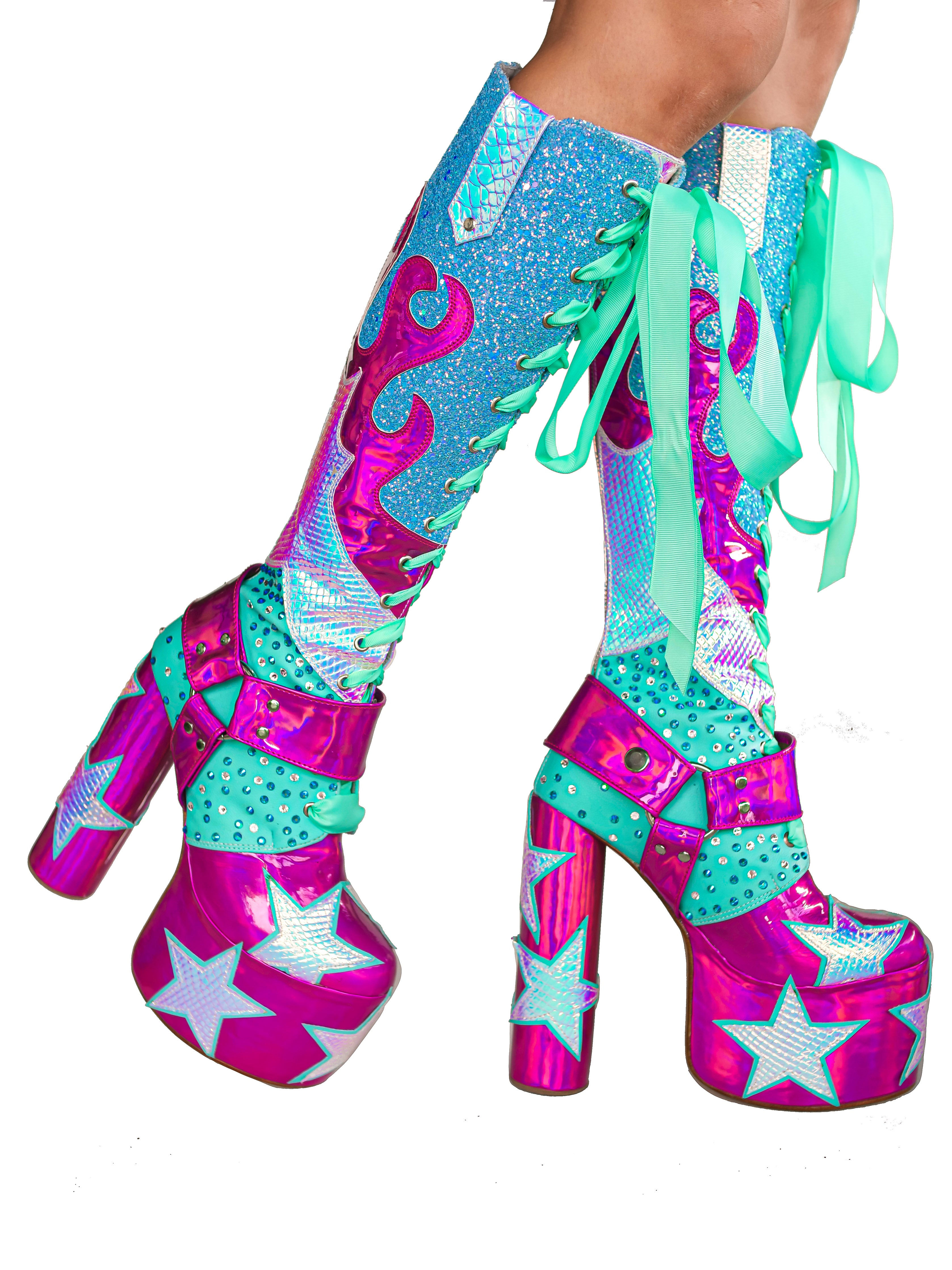 The Cosmic Kidd Platform Cowgirl Boots