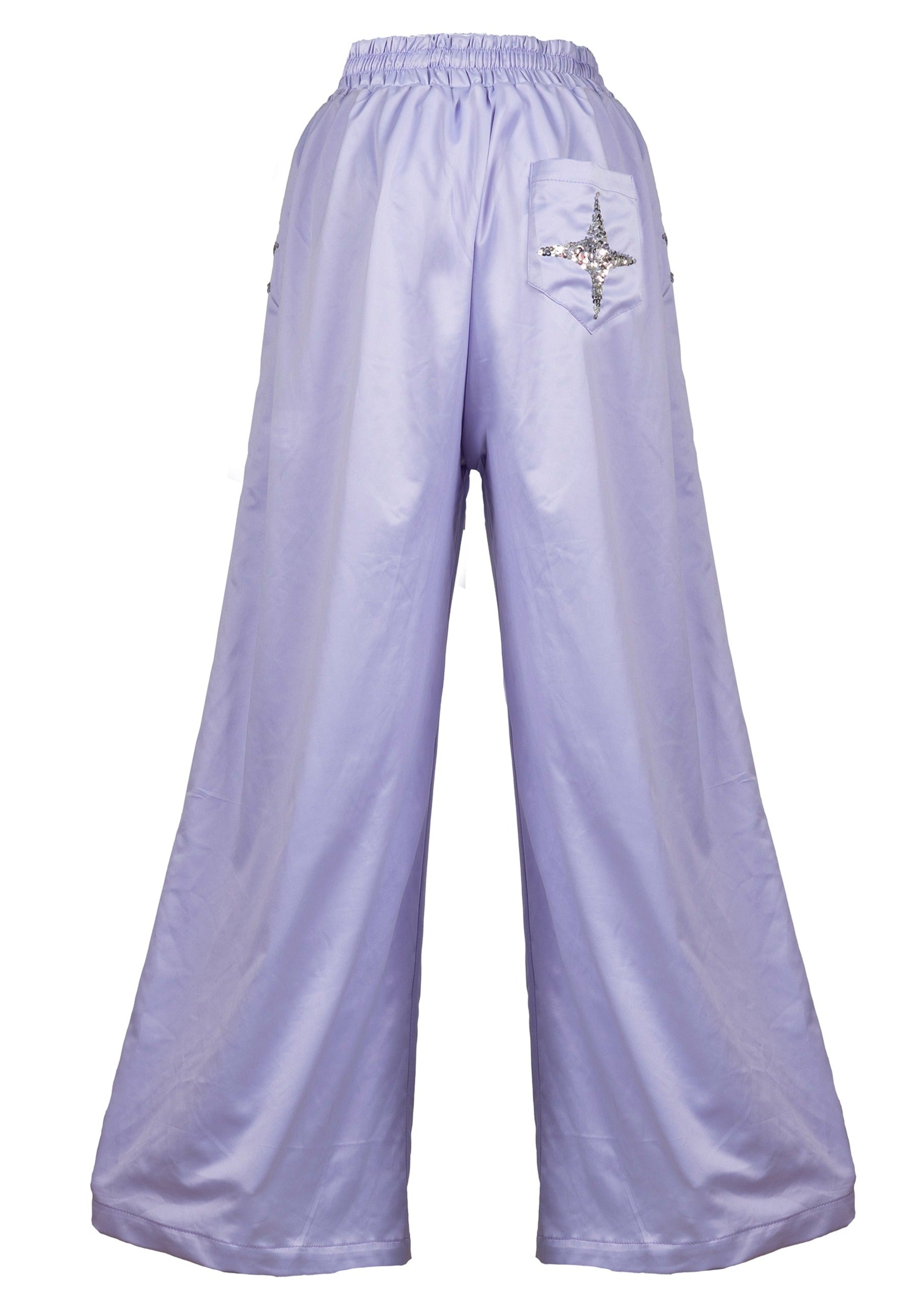 Lilac Stardust Silky Lounge Pants