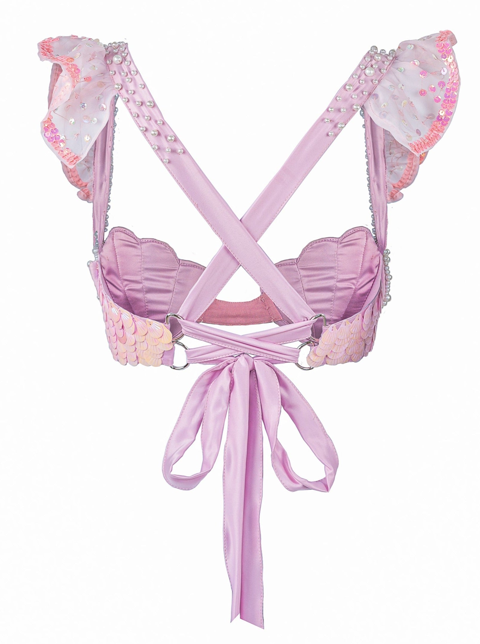 Spangled Shell Bra Coralia Mermaid Shell Bra – Jackalope Land