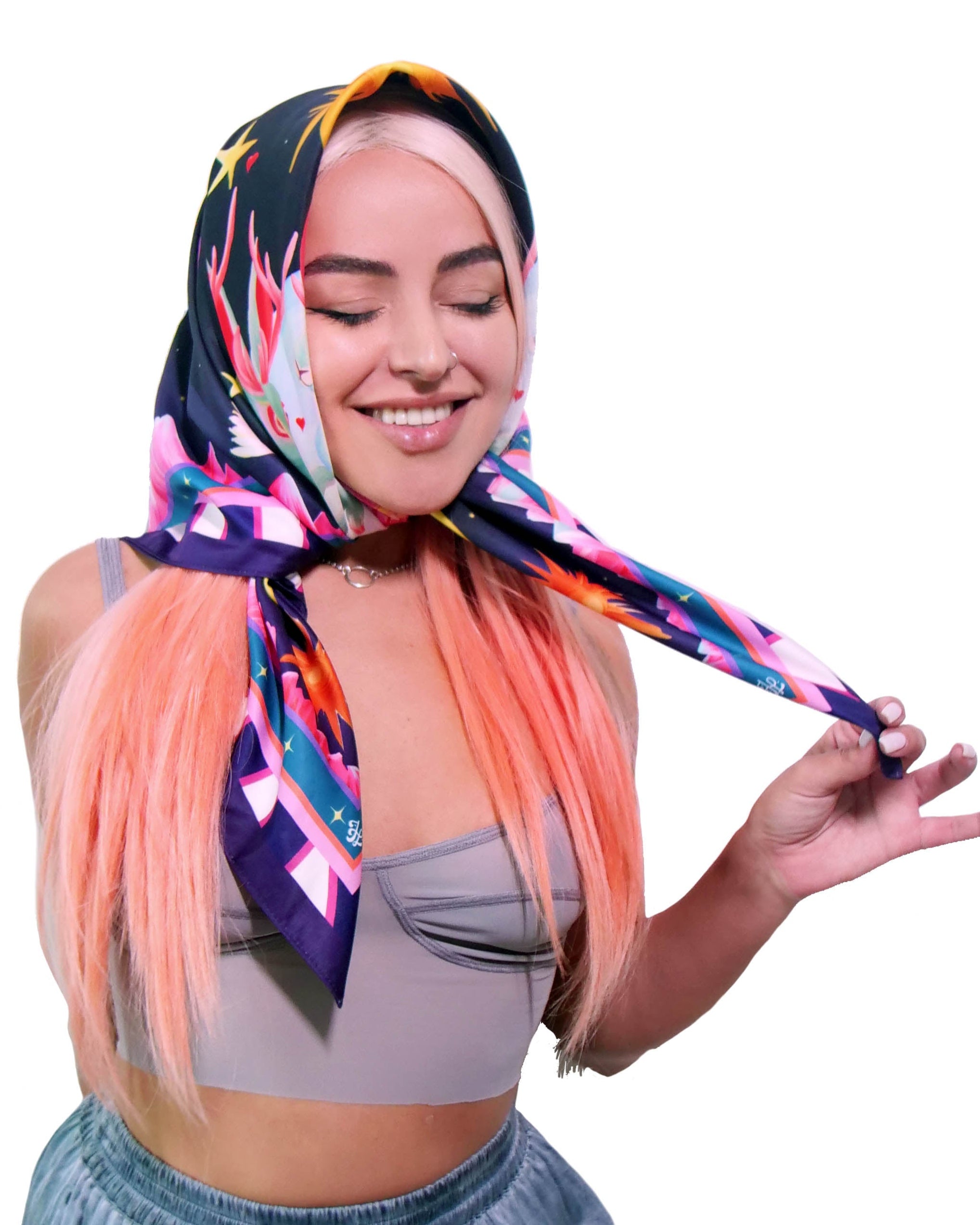 The Celestial Night Jackalope Scarf