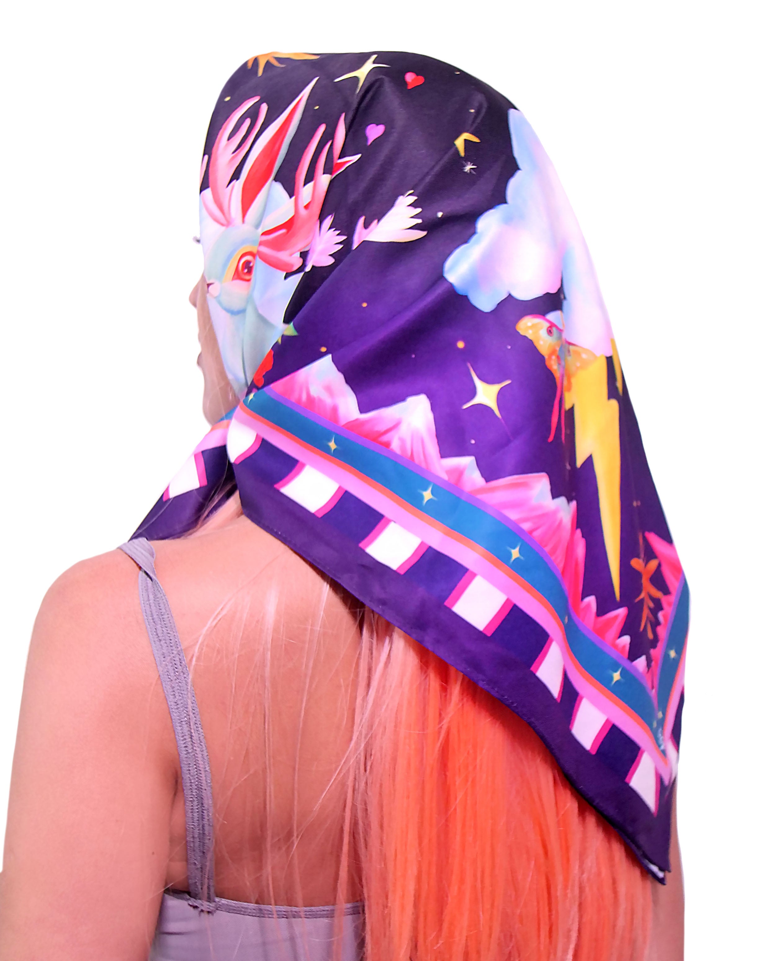 The Celestial Night Jackalope Scarf