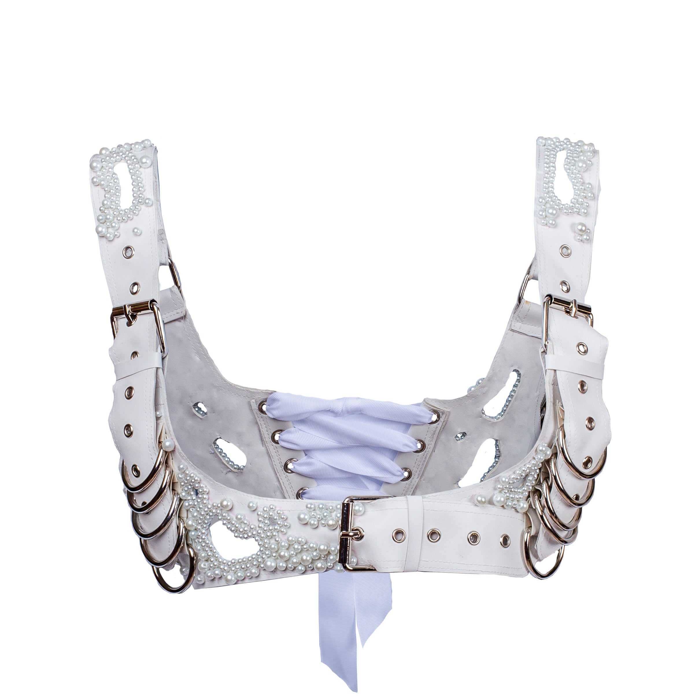 Bound By Pearls Chest Harness