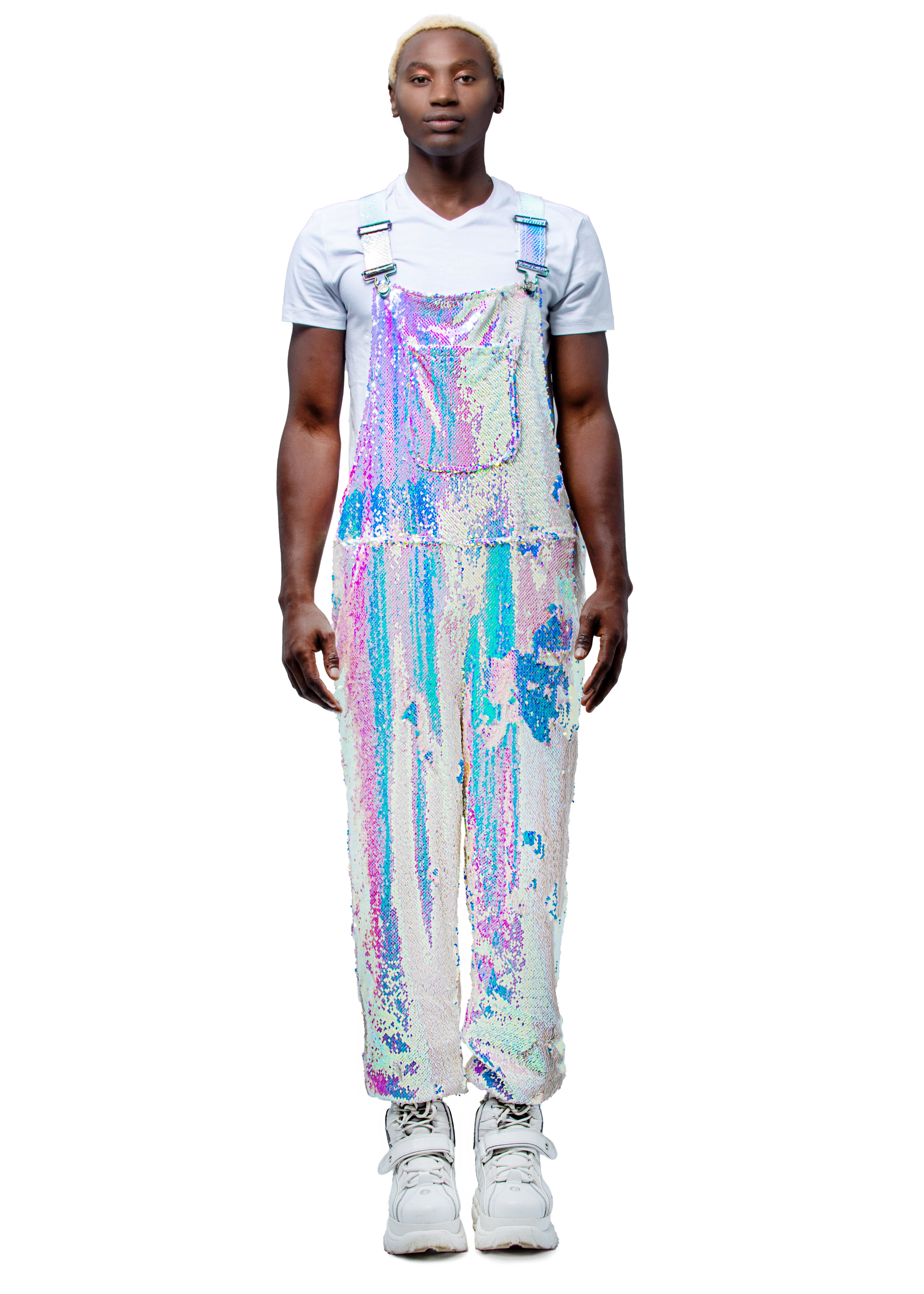 Unicorn Holographic Overall Dress Trending Now: Unicorn Dresses